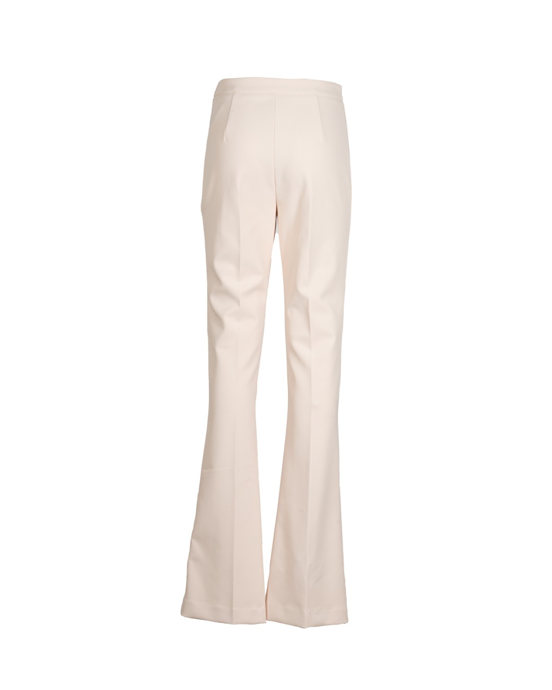 shop ELISABETTA FRANCHI  Pantalone: Elisabetta Franchi pantaloni a zampa in crêpe con placca logo.
Vestibilità aderente.
Gamba svasata al fondo. 
Placca con logo in metallo dorato posizionata sul fascione.
Parte della collezione Essential.
Composizione: 96%Poliestere 04%Elastan.
Made in Italy.. PA07951E2-193 number 9476007